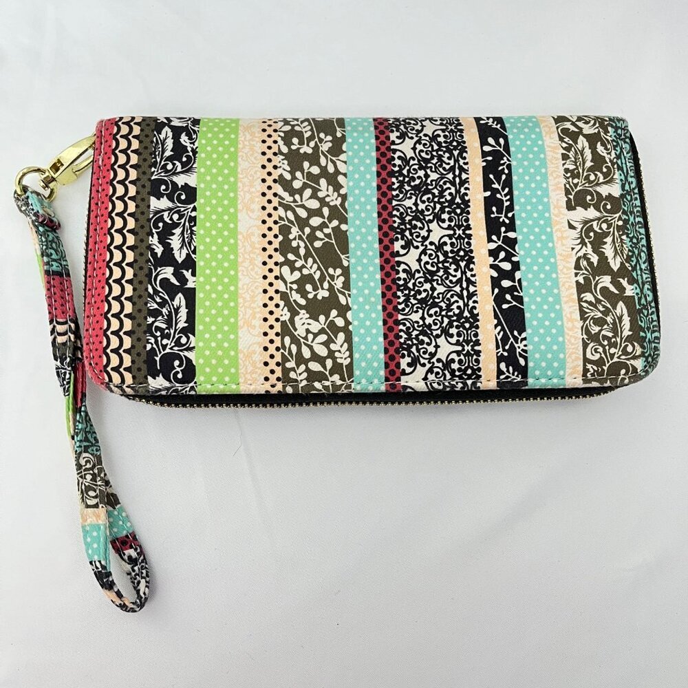 LOVESHE Women's Wallet RFID Blocking Bohemian style Credit Card Zip Around Phone
